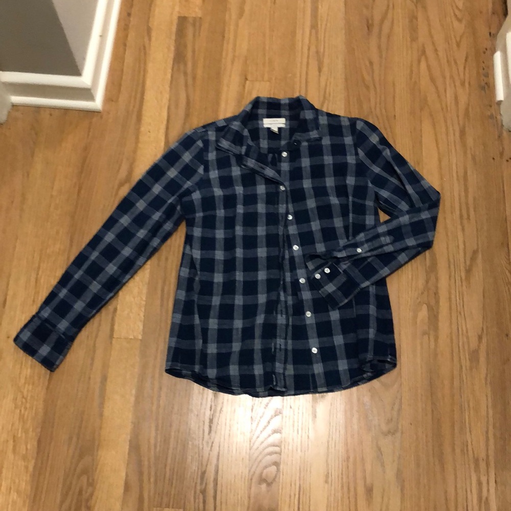 J Crew Cotton Flannel Button Up